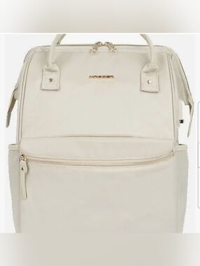 Laptop Backpack w/Charging Capabilty - CREAM Color and Waterproof